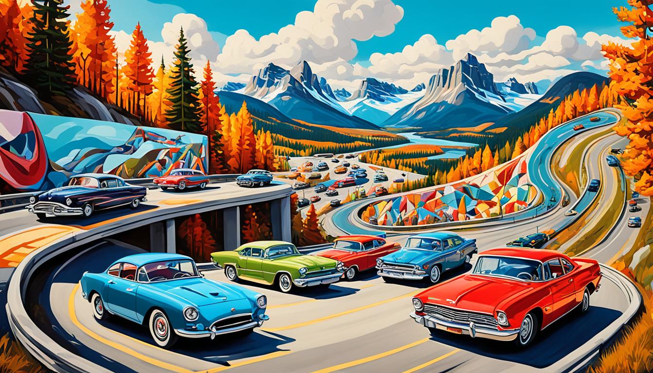 Canadian roadside art, cars