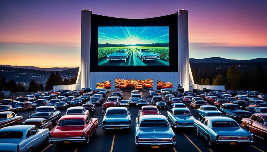 Digital Projection at Drive-In Theaters